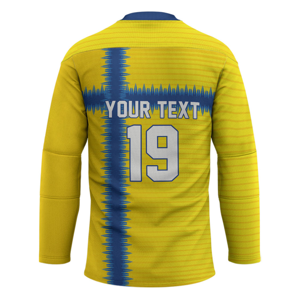Custom World Football 2026 Sweden Hockey Jersey Go Blagult Viking Glory