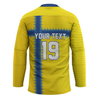 Custom World Football 2026 Sweden Hockey Jersey Go Blagult Viking Glory