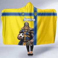 World Football 2026 Sweden Hooded Blanket Go Blagult Viking Glory