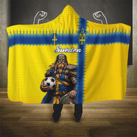 World Football 2026 Sweden Hooded Blanket Go Blagult Viking Glory