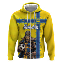 Custom World Football 2026 Sweden Hoodie Go Blagult Viking Glory
