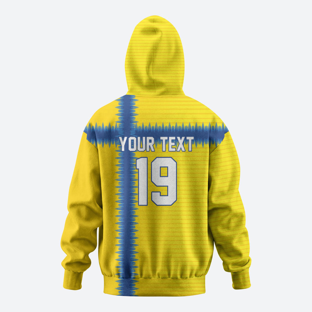 Custom World Football 2026 Sweden Hoodie Go Blagult Viking Glory