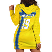 Custom World Football 2026 Sweden Hoodie Dress Go Blagult Viking Glory