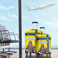 World Football 2026 Sweden Luggage Cover Go Blagult Viking Glory