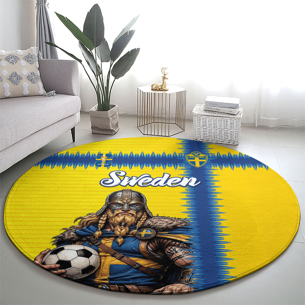 World Football 2026 Sweden Round Carpet Go Blagult Viking Glory