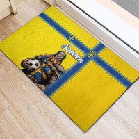 World Football 2026 Sweden Rubber Doormat Go Blagult Viking Glory