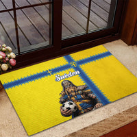 World Football 2026 Sweden Rubber Doormat Go Blagult Viking Glory