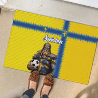 World Football 2026 Sweden Rubber Doormat Go Blagult Viking Glory