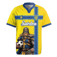 Custom World Football 2026 Sweden Rugby Jersey Go Blagult Viking Glory