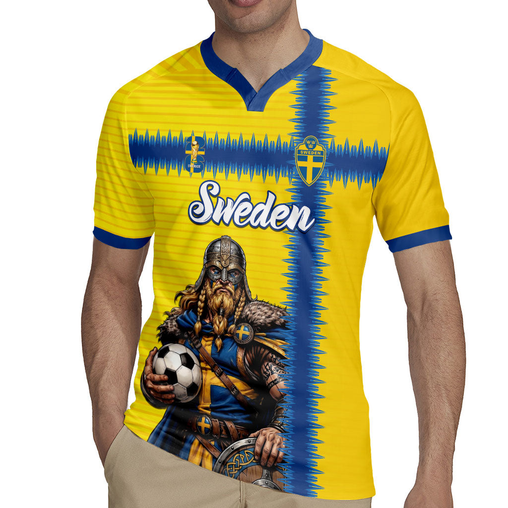 Custom World Football 2026 Sweden Rugby Jersey Go Blagult Viking Glory
