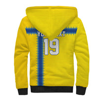 Custom World Football 2026 Sweden Sherpa Hoodie Go Blagult Viking Glory