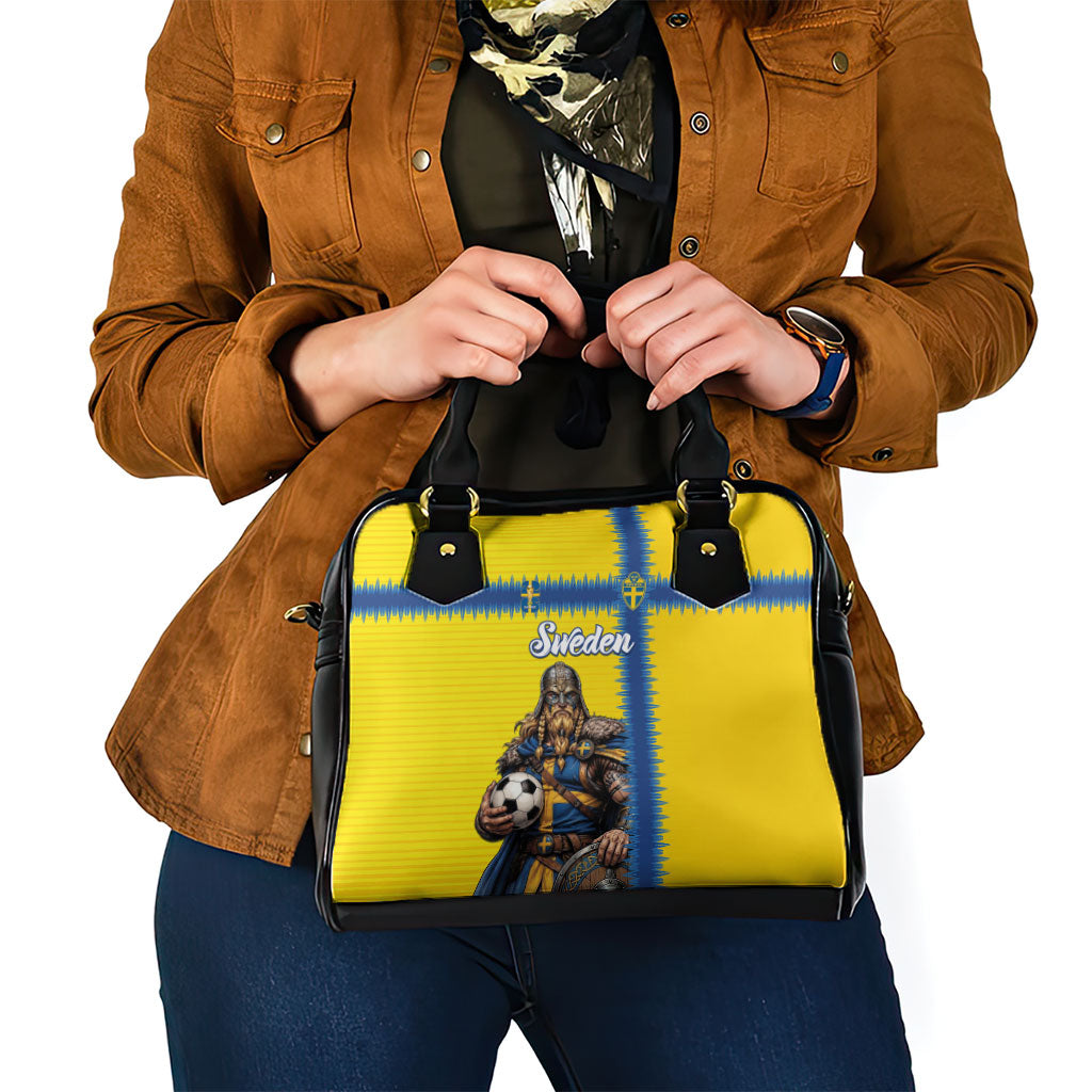 World Football 2026 Sweden Shoulder Handbag Go Blagult Viking Glory