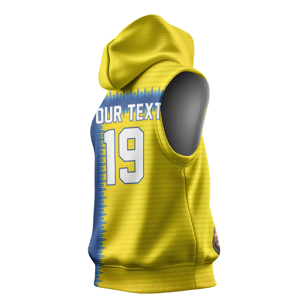 Custom World Football 2026 Sweden Sleeveless Hoodie Go Blagult Viking Glory