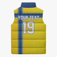 Custom World Football 2026 Sweden Sleeveless Puffer Jacket Go Blagult Viking Glory