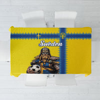 World Football 2026 Sweden Tablecloth Go Blagult Viking Glory