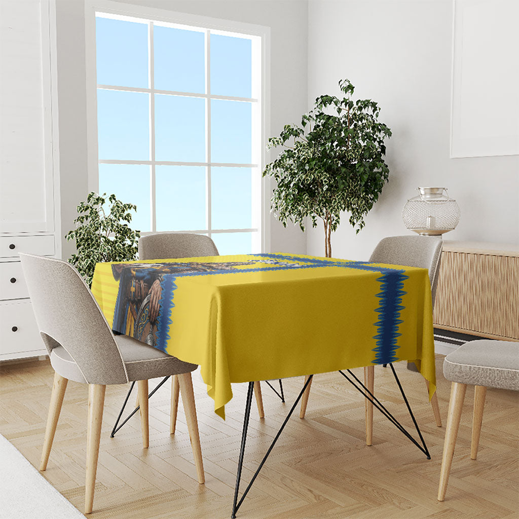 World Football 2026 Sweden Tablecloth Go Blagult Viking Glory