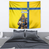 World Football 2026 Sweden Tapestry Go Blagult Viking Glory