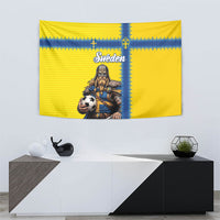 World Football 2026 Sweden Tapestry Go Blagult Viking Glory