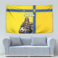 World Football 2026 Sweden Tapestry Go Blagult Viking Glory