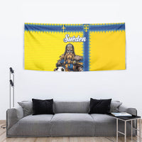 World Football 2026 Sweden Tapestry Go Blagult Viking Glory