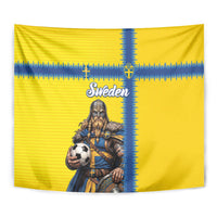 World Football 2026 Sweden Tapestry Go Blagult Viking Glory