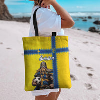 World Football 2026 Sweden Tote Bag Go Blagult Viking Glory