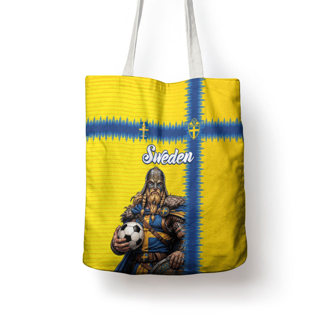 World Football 2026 Sweden Tote Bag Go Blagult Viking Glory
