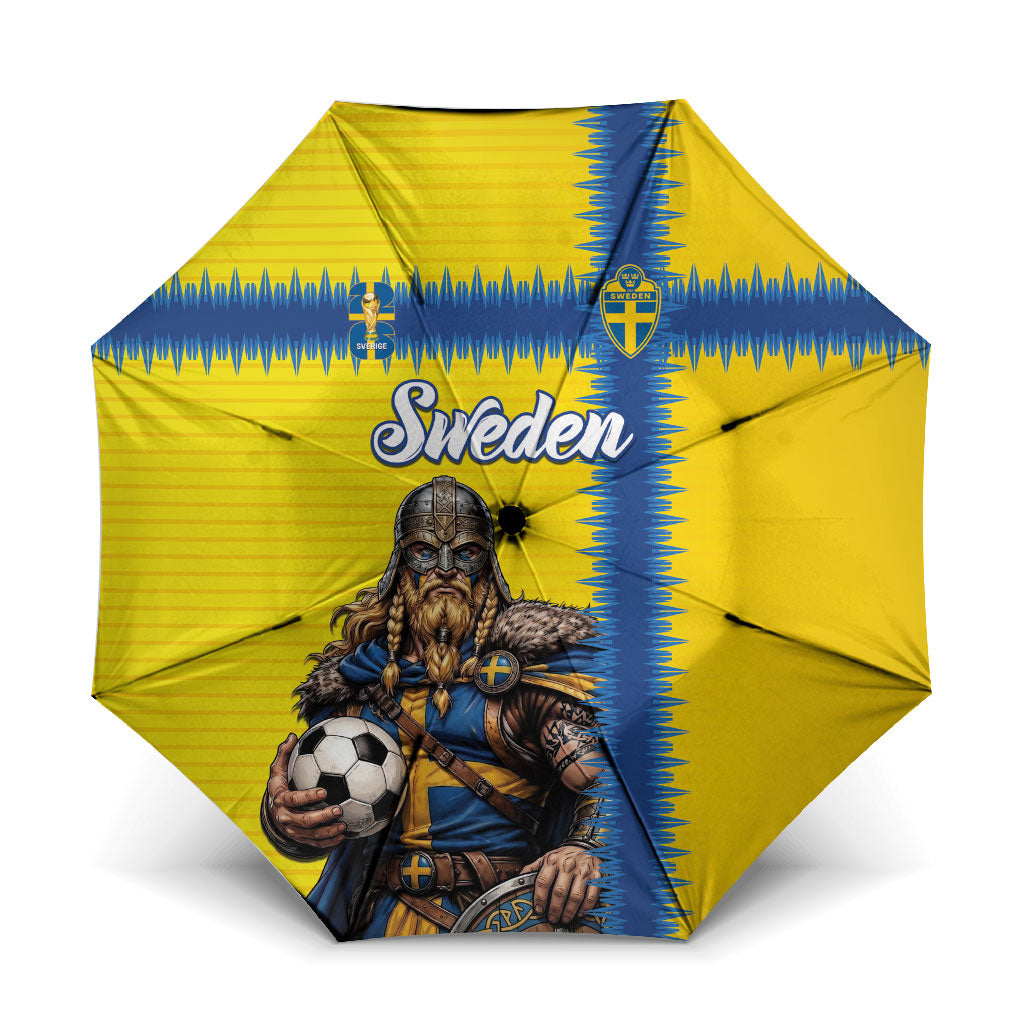 World Football 2026 Sweden Umbrella Go Blagult Viking Glory