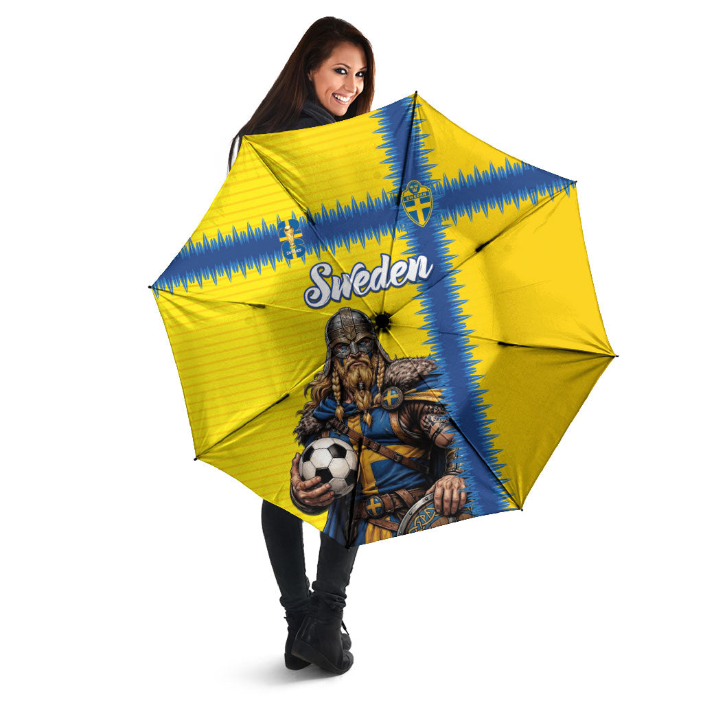 World Football 2026 Sweden Umbrella Go Blagult Viking Glory