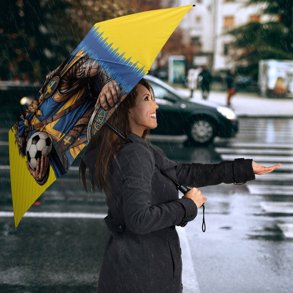 World Football 2026 Sweden Umbrella Go Blagult Viking Glory