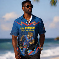 Custom World Football 2026 DR Congo Hawaiian Shirt Les Leopards Coupe du Monde Glory LT19