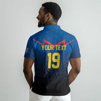 Custom World Football 2026 DR Congo Polo Shirt Les Leopards Coupe du Monde Glory LT19