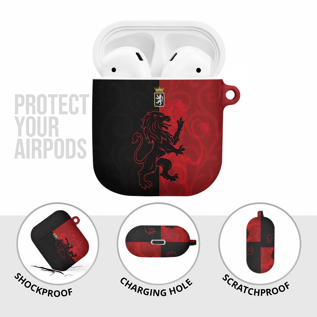 Italy Aosta Valley AirPods Case Emblem With Flag Style - Wonder Print Shop