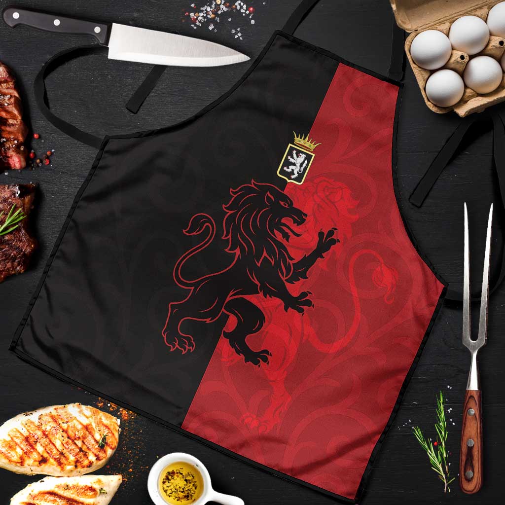 Italy Aosta Valley Apron Emblem With Flag Style - Wonder Print Shop