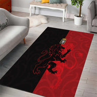 Italy Aosta Valley Area Rug Emblem With Flag Style - Wonder Print Shop