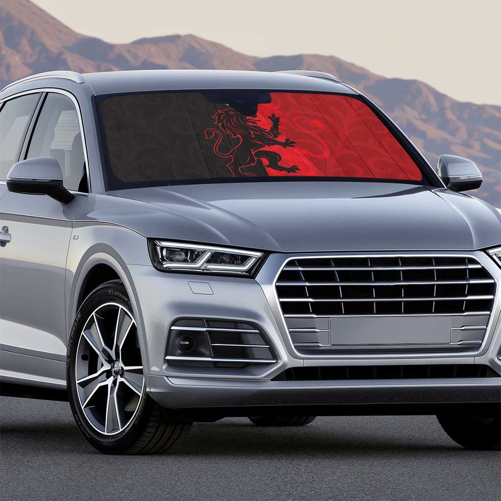 Italy Aosta Valley Auto Sun Shade Emblem With Flag Style - Wonder Print Shop