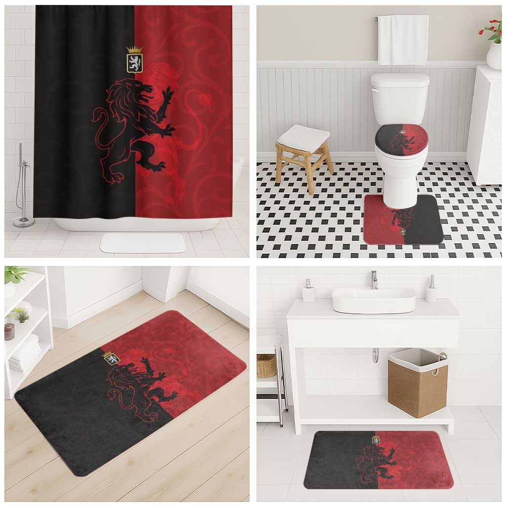 Italy Aosta Valley Bathroom Set Emblem With Flag Style - Wonder Print Shop