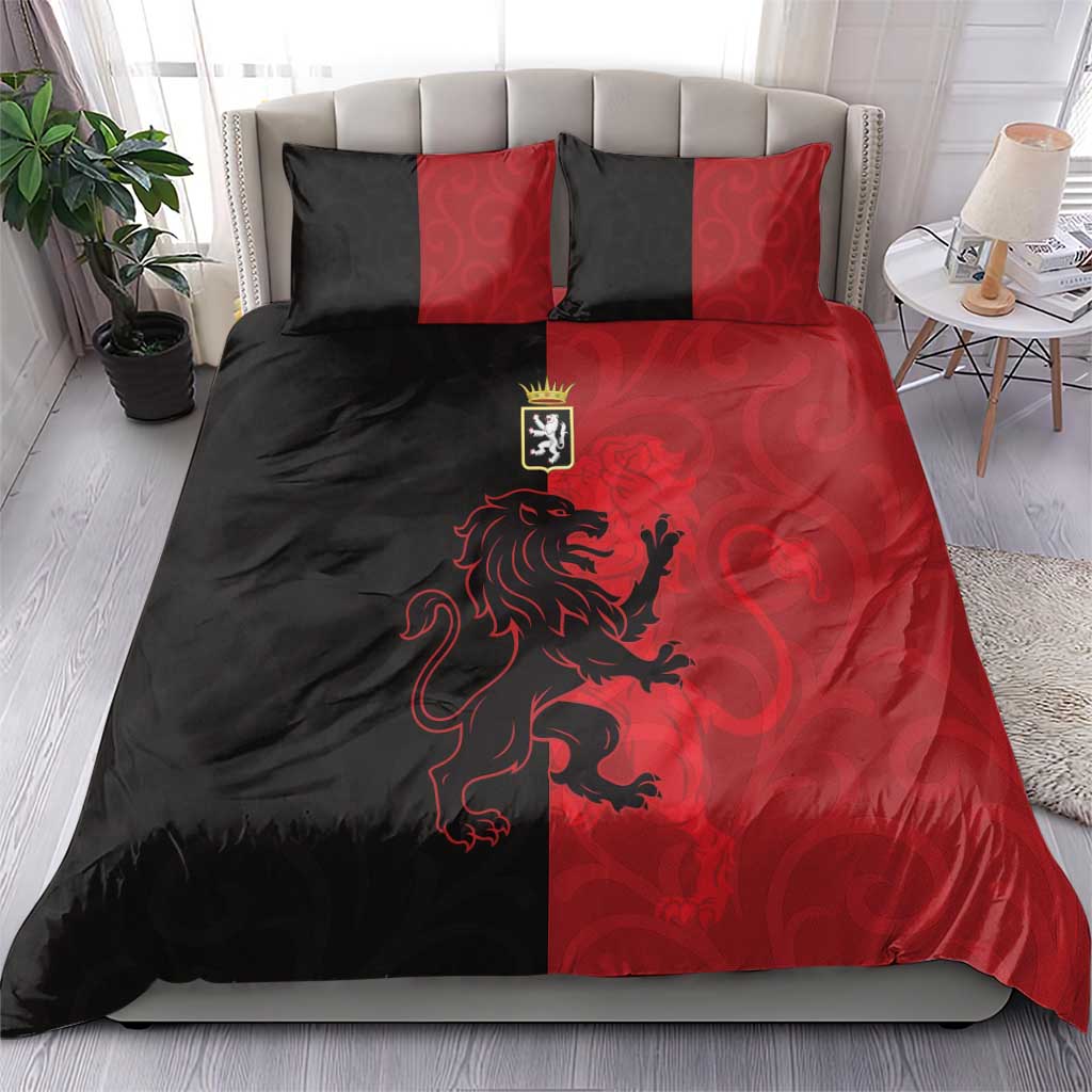 Italy Aosta Valley Bedding Set Emblem With Flag Style - Wonder Print Shop