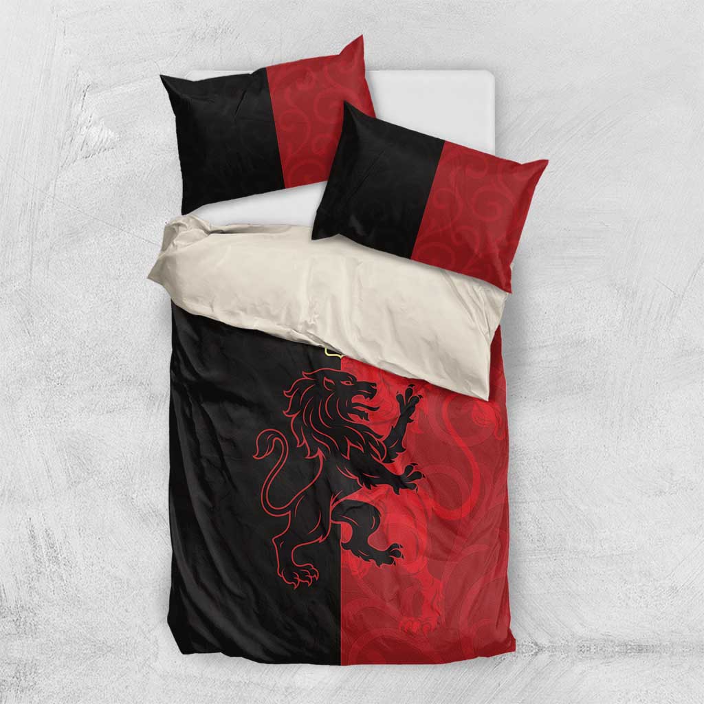 Italy Aosta Valley Bedding Set Emblem With Flag Style - Wonder Print Shop