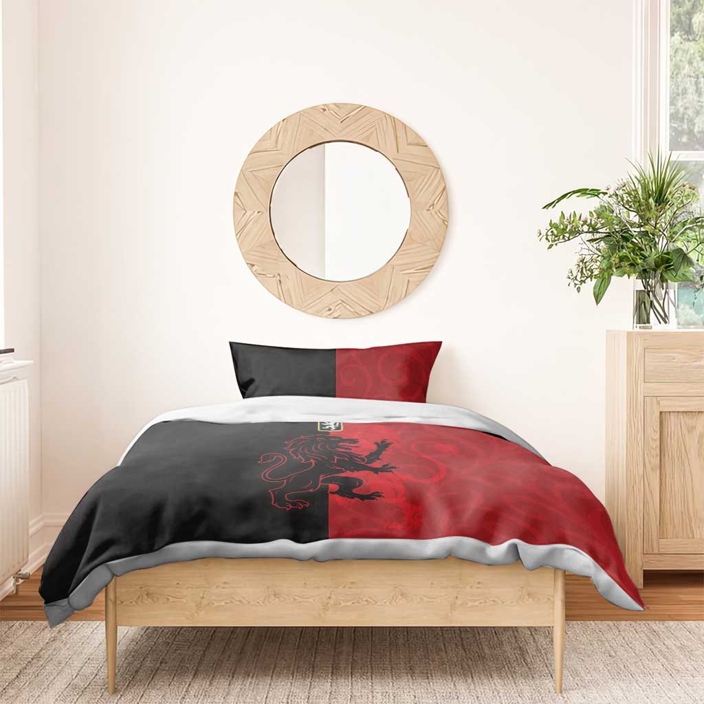 Italy Aosta Valley Bedding Set Emblem With Flag Style - Wonder Print Shop