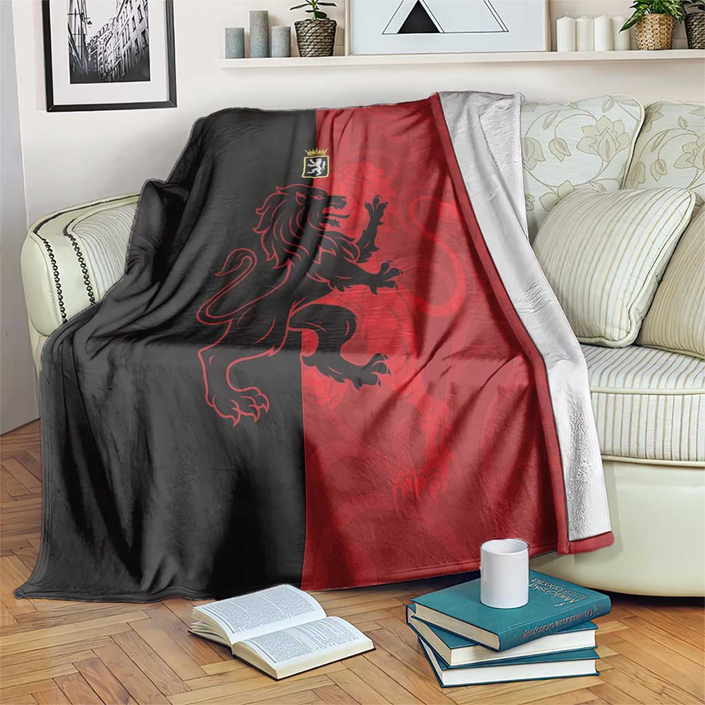 Italy Aosta Valley Blanket Emblem With Flag Style - Wonder Print Shop