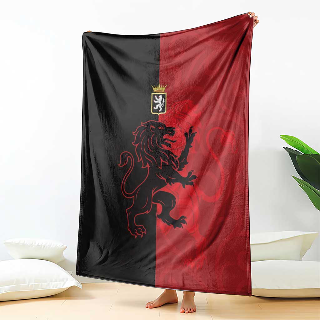 Italy Aosta Valley Blanket Emblem With Flag Style - Wonder Print Shop