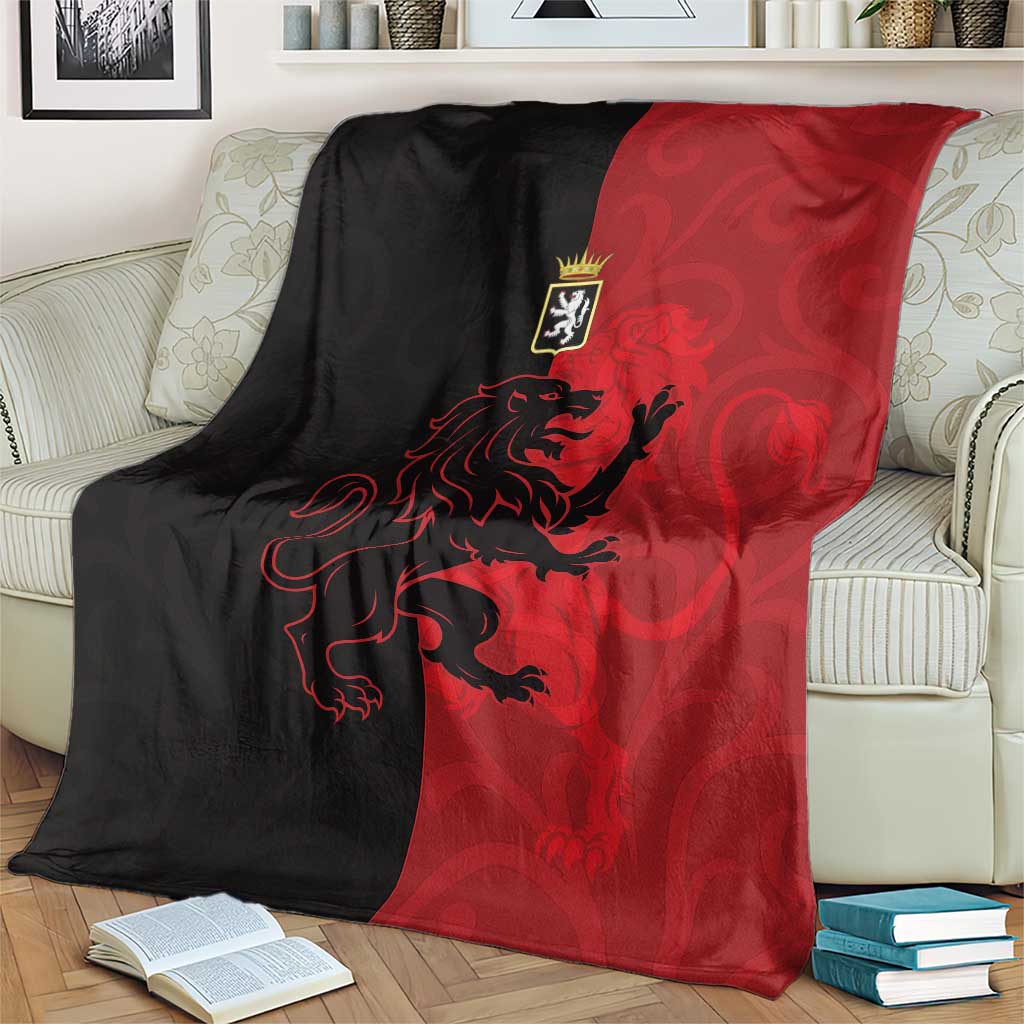 Italy Aosta Valley Blanket Emblem With Flag Style - Wonder Print Shop