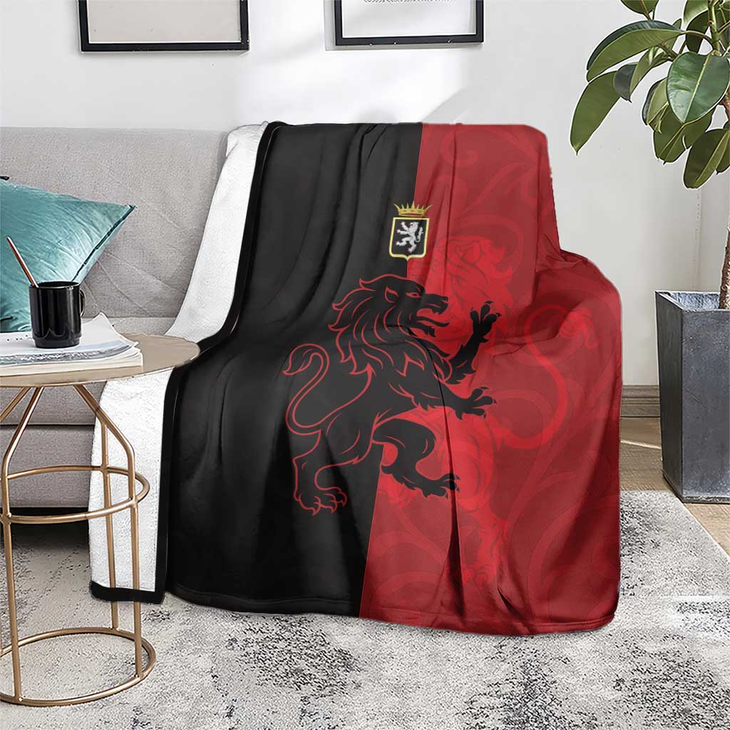 Italy Aosta Valley Blanket Emblem With Flag Style - Wonder Print Shop