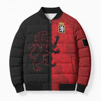 Italy Aosta Valley Bomber Puffer Jacket Emblem With Flag Style LT19