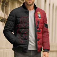 Italy Aosta Valley Bomber Puffer Jacket Emblem With Flag Style LT19