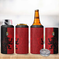 Italy Aosta Valley 4 in 1 Can Cooler Tumbler Emblem With Flag Style - Wonder Print Shop