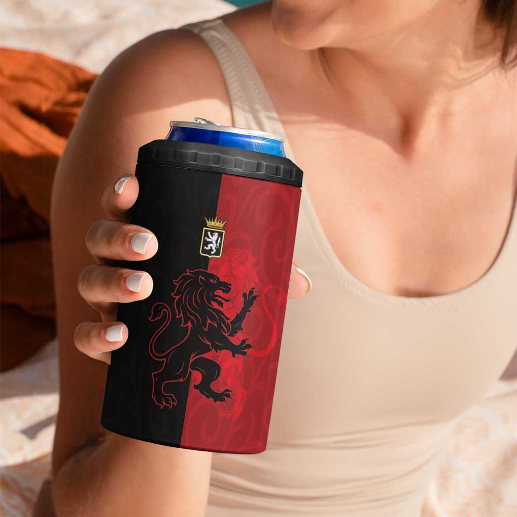 Italy Aosta Valley 4 in 1 Can Cooler Tumbler Emblem With Flag Style - Wonder Print Shop