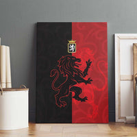 Italy Aosta Valley Canvas Wall Art Emblem With Flag Style - Wonder Print Shop