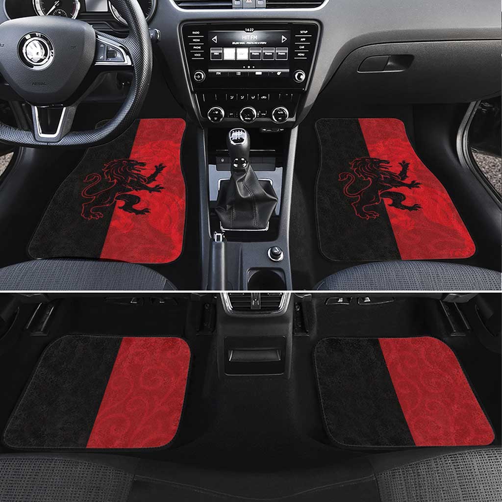 Italy Aosta Valley Car Mats Emblem With Flag Style - Wonder Print Shop